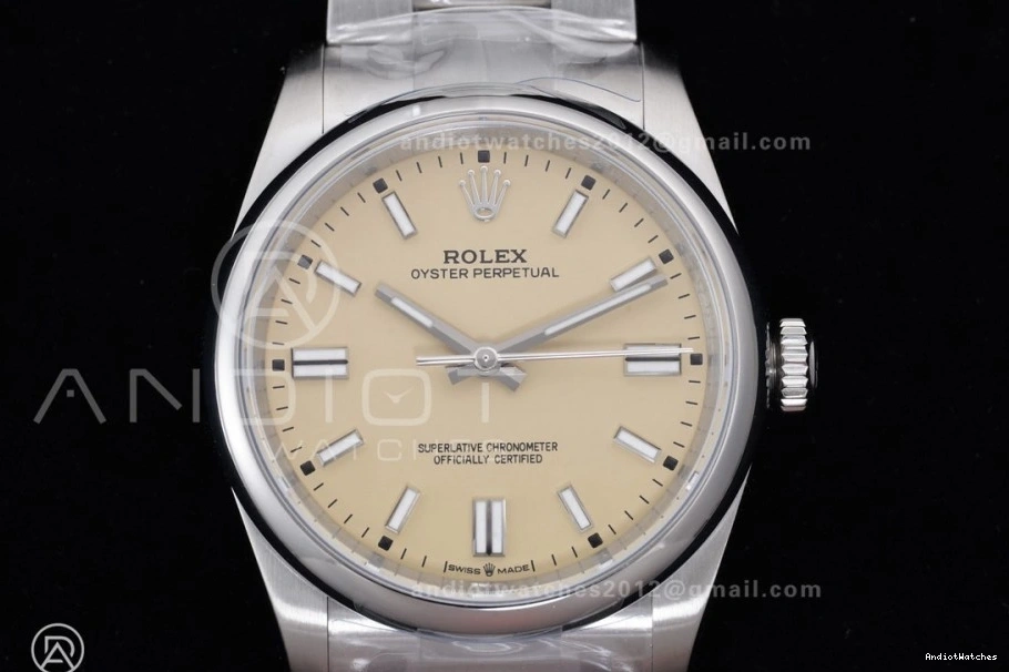 Edition Best 126000 Steel Dial VR KRF 904L 1:1 Oyster 957 Beige HighPerformance Perpetual 36mm 0501